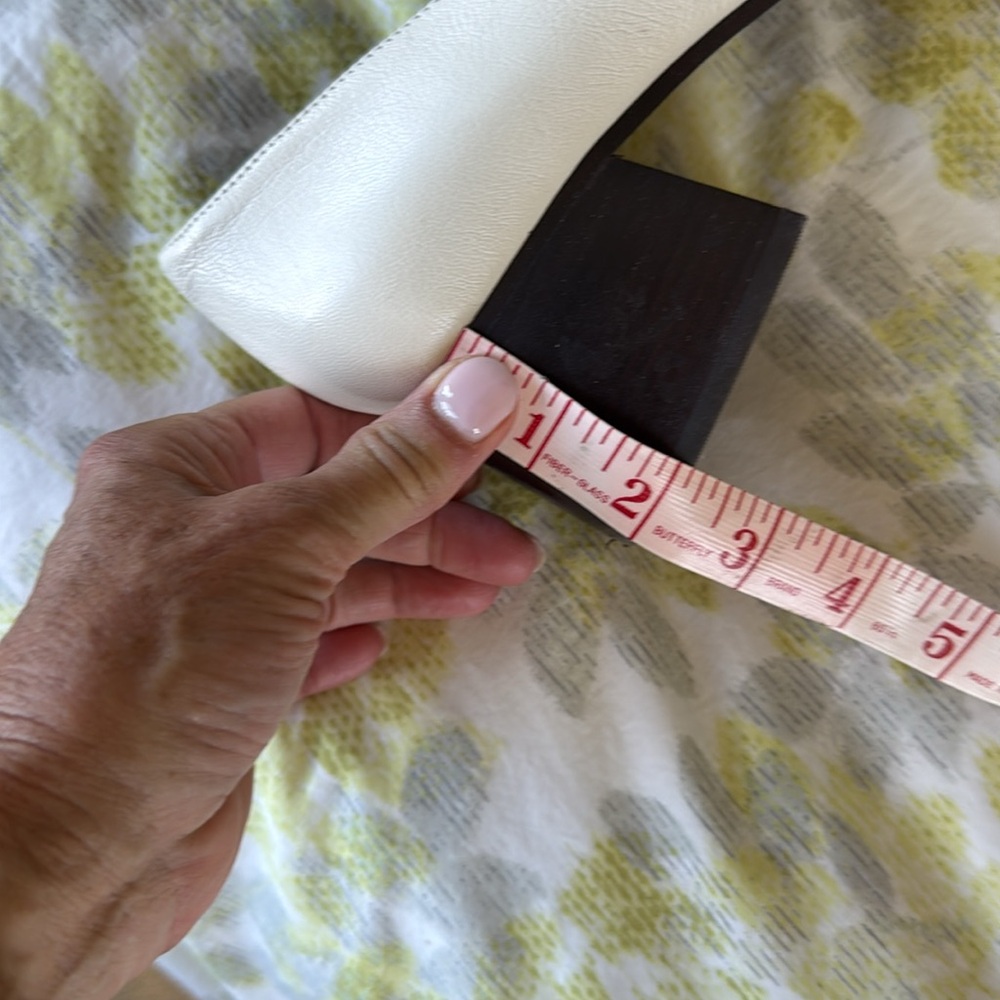 Tory Burch Perrine Heel Loafer 55mm New Ivory 104 Size 8 - Picture 12 of 13